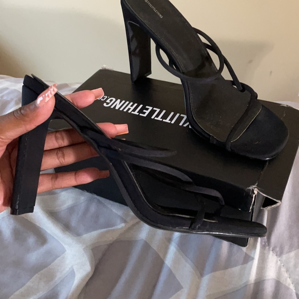 PLT: Heeled sandals w/ straps. - Picture 2 of 2